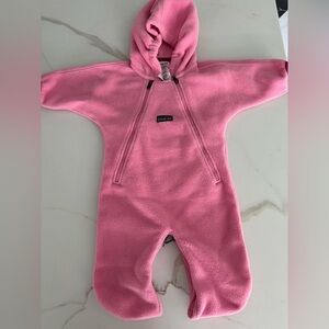 Patagonia Pink Baby Snowsuit Bunting suit